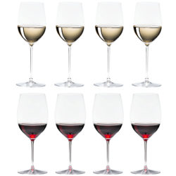 Riedel Veritas Cabernet / Merlot & Viognier / Chardonnay Wine Glasses, Set of 8